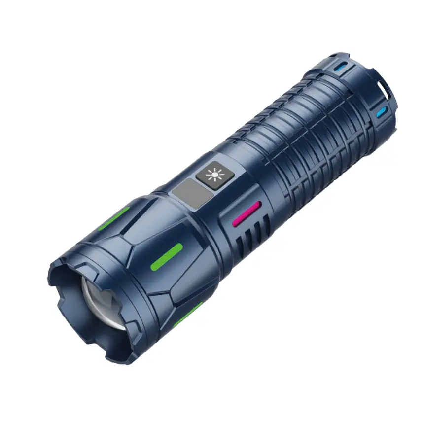 Lampe de poche tactique LED 100W rechargeable par USB