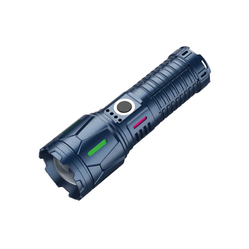 Lampe de poche tactique rechargeable à LED 10 W pour le camping et la sécurité