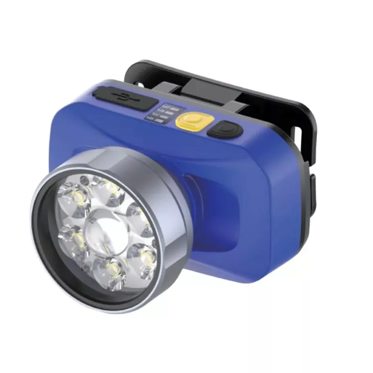 Lampe frontale à LED laser blanche alimentée par 18650 pour une utilisation en extérieur