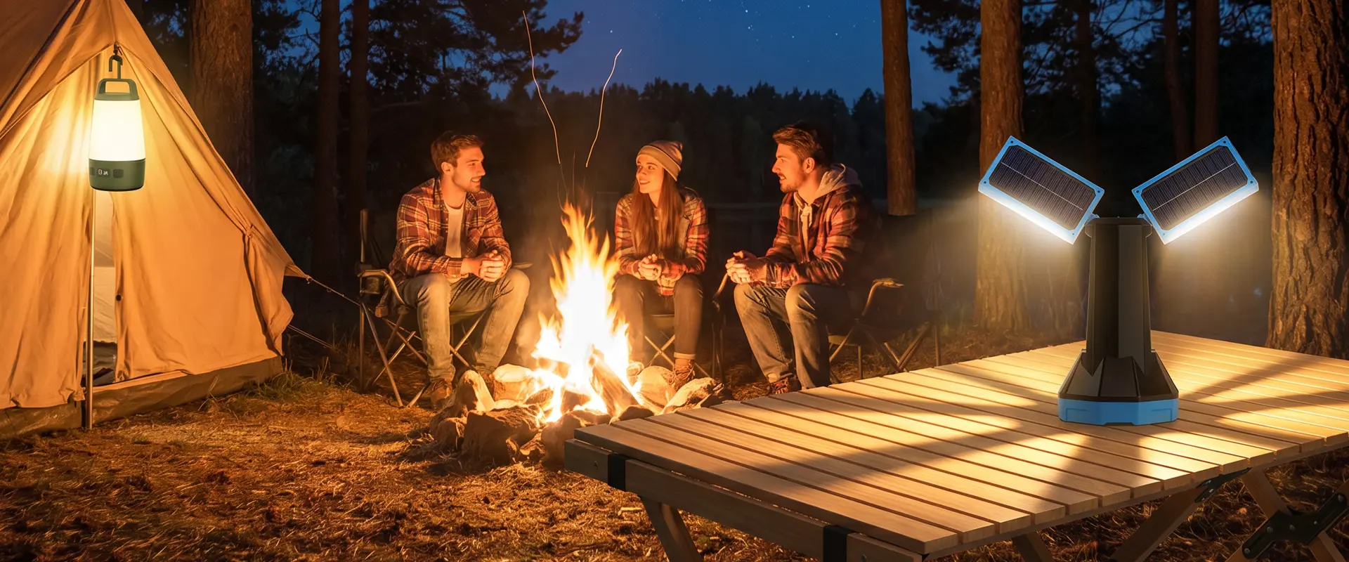 Usine de lampes de camping LED en Chine