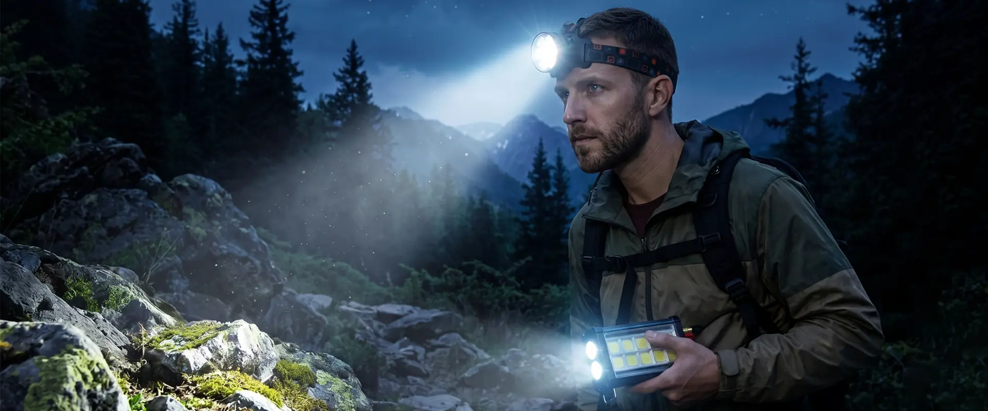 Lampe frontale LED professionnelle Forest Tiger - OEM direct en usine