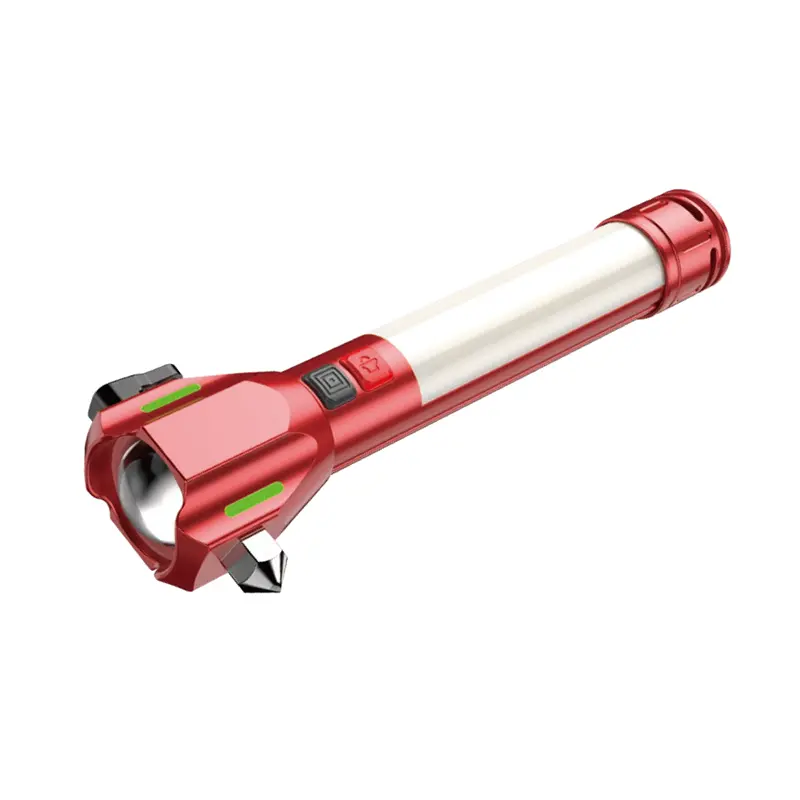 Lampe de poche d'urgence pour voiture rechargeable et étanche IP45 5 en 1