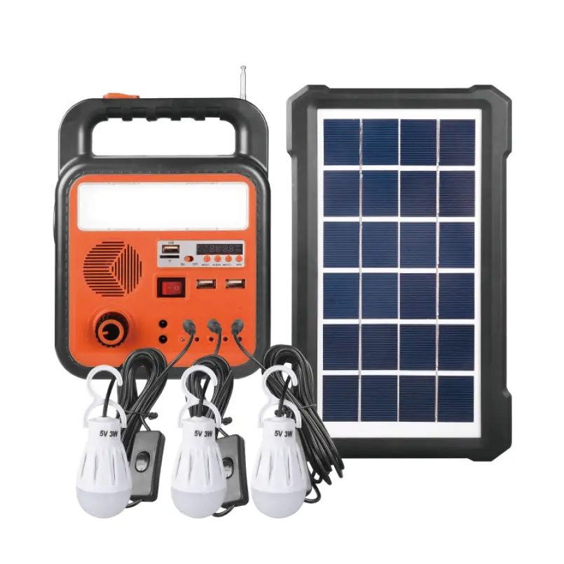 Kit de centrale solaire LED 5W rechargeable