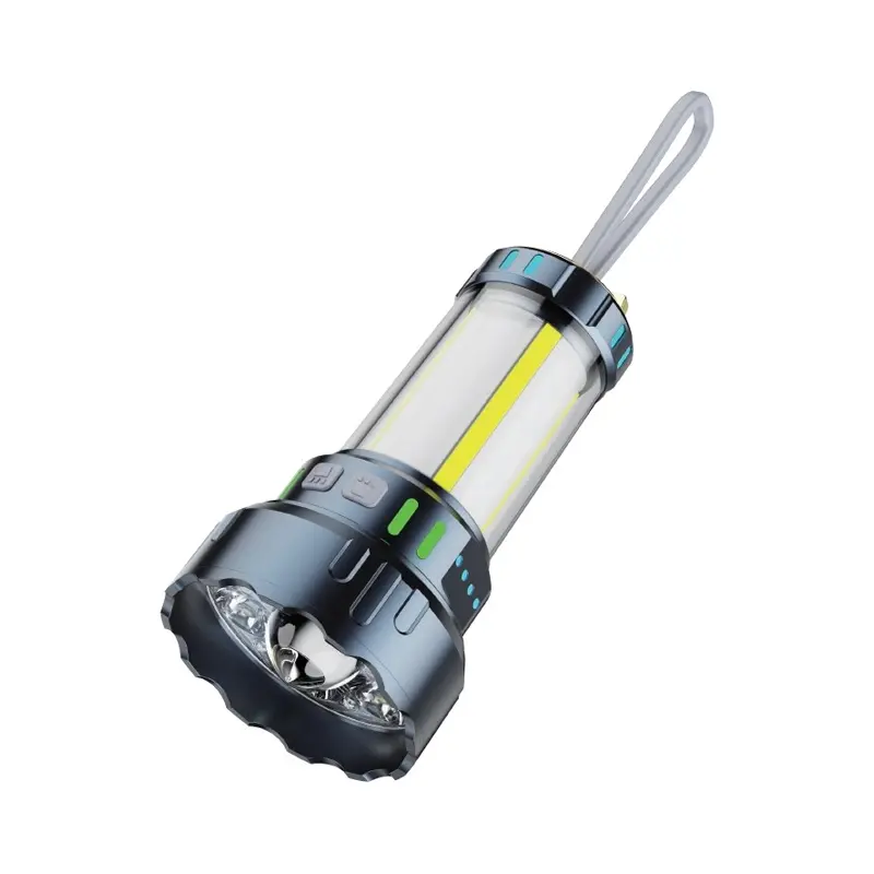 Lampe de poche portative multifonctionnelle de lanterne de camping rechargeable