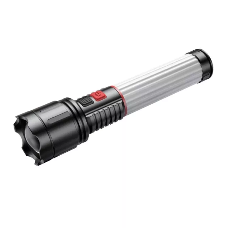 Lampe de poche LED portable avec voyant d'avertissement rouge et bleu