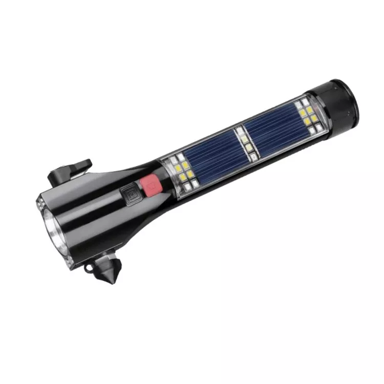 Lampe de poche LED solaire rechargeable d'urgence